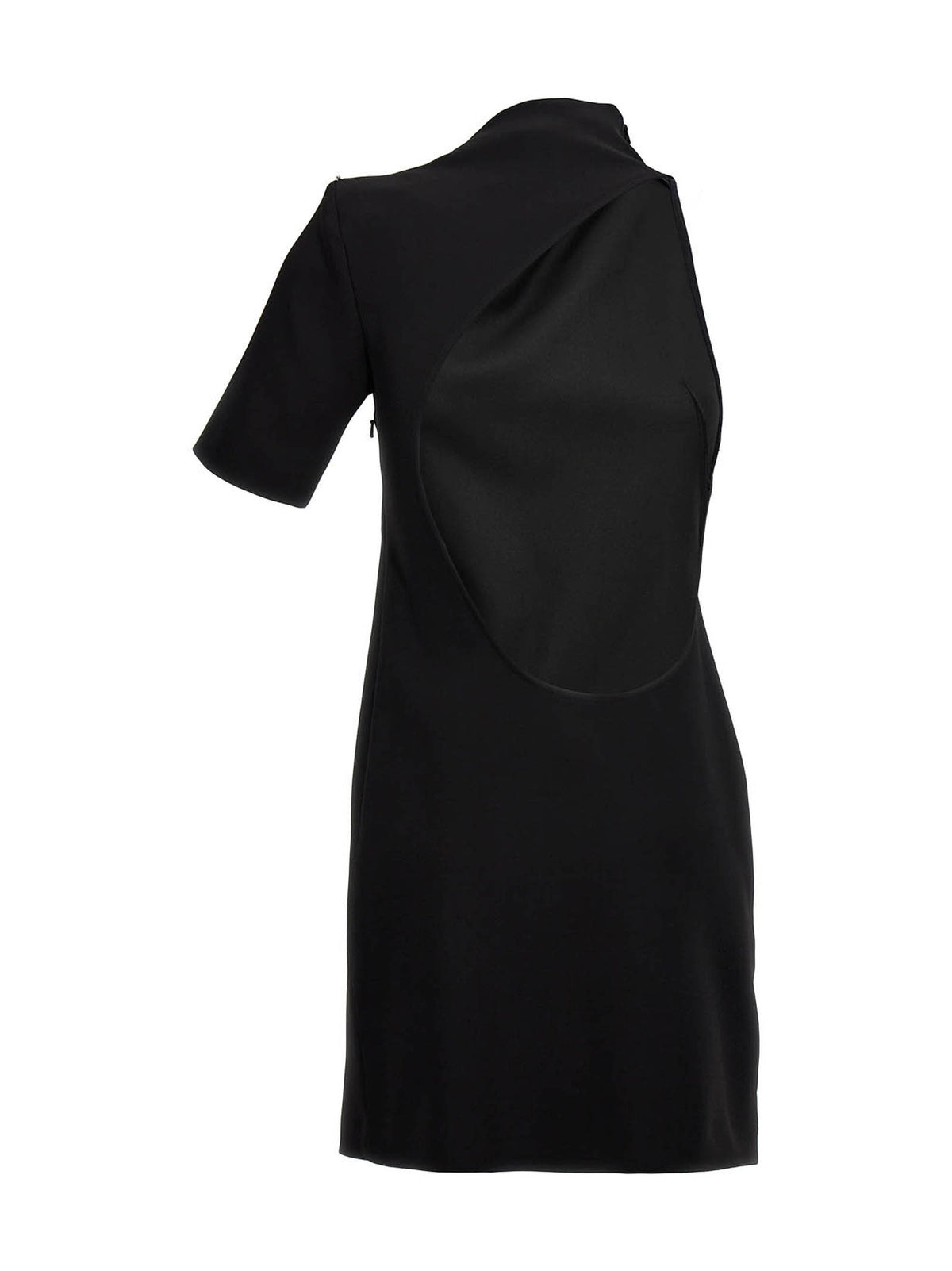 Sportmax Etere Black Viscose Short Dress