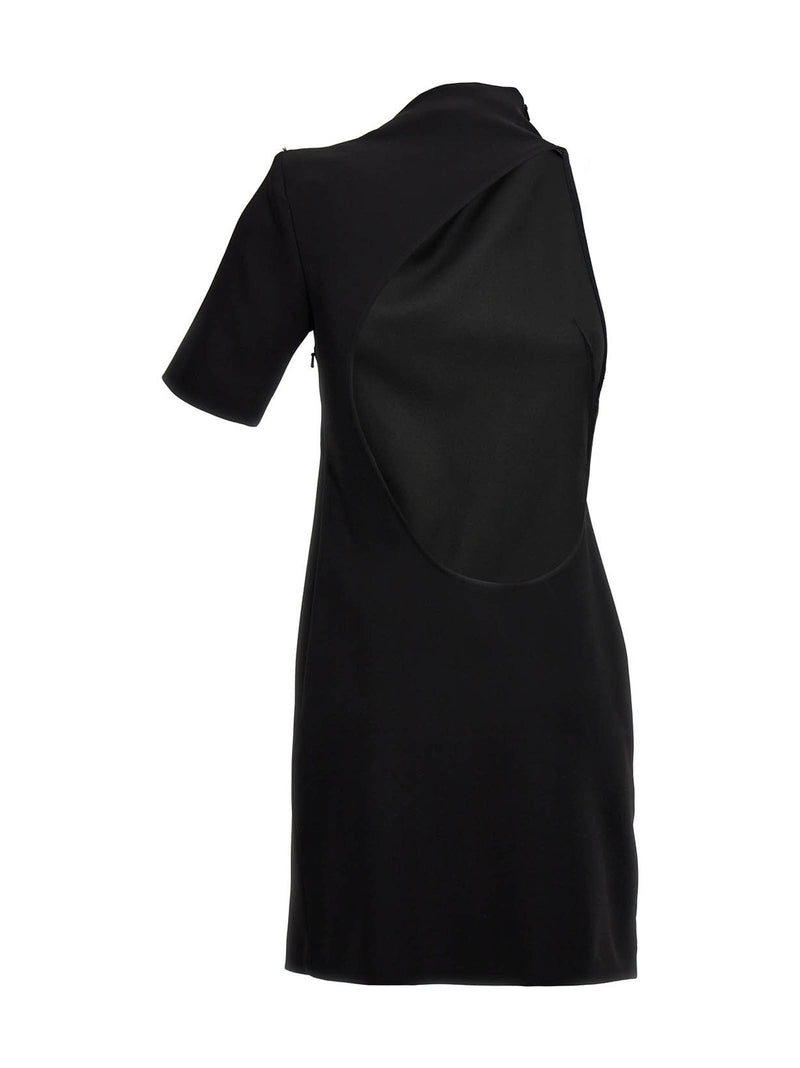 Sportmax Etere Black Viscose Short Dress