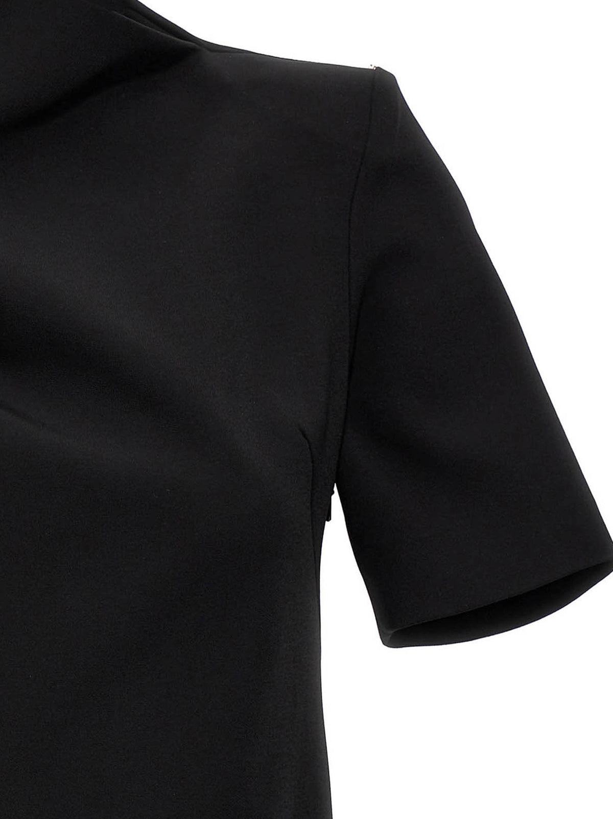 Sportmax Etere Black Viscose Short Dress