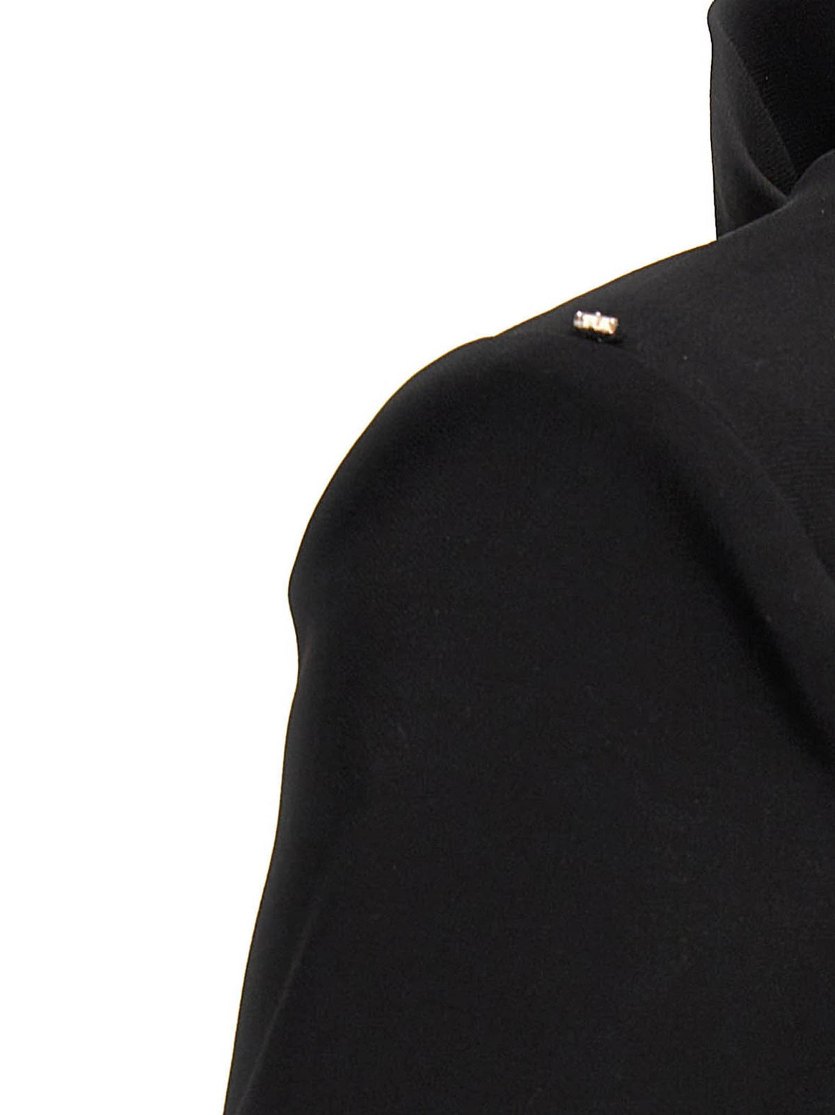 Sportmax Etere Black Viscose Short Dress