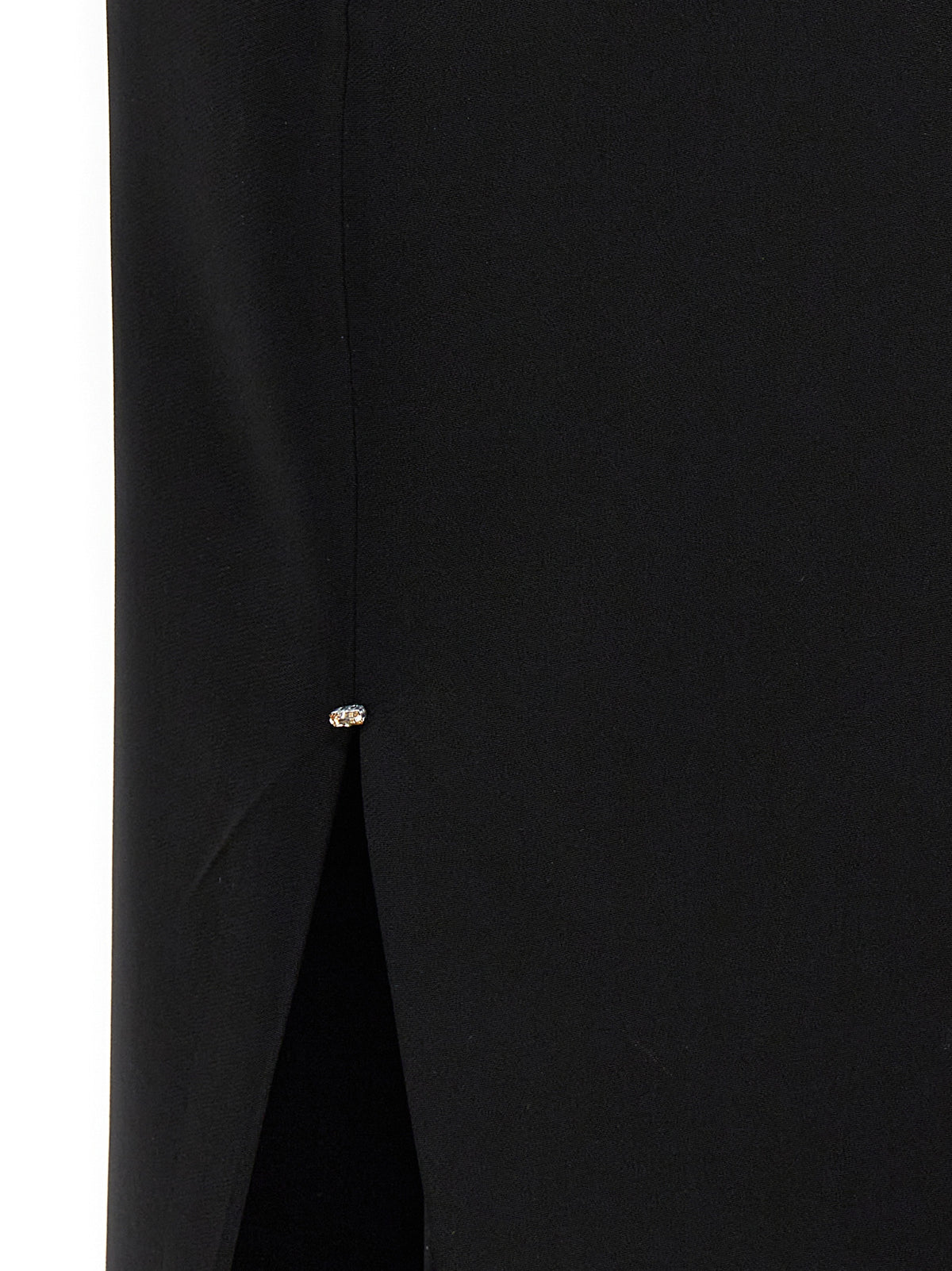Sportmax Molise Black Viscose Long Skirt