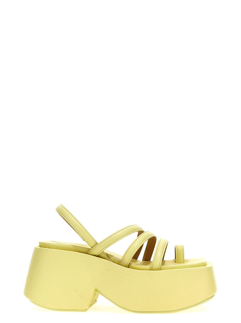 Marsell Bicolor Calfskin Stiletto Heel Sandals - Zeppo
