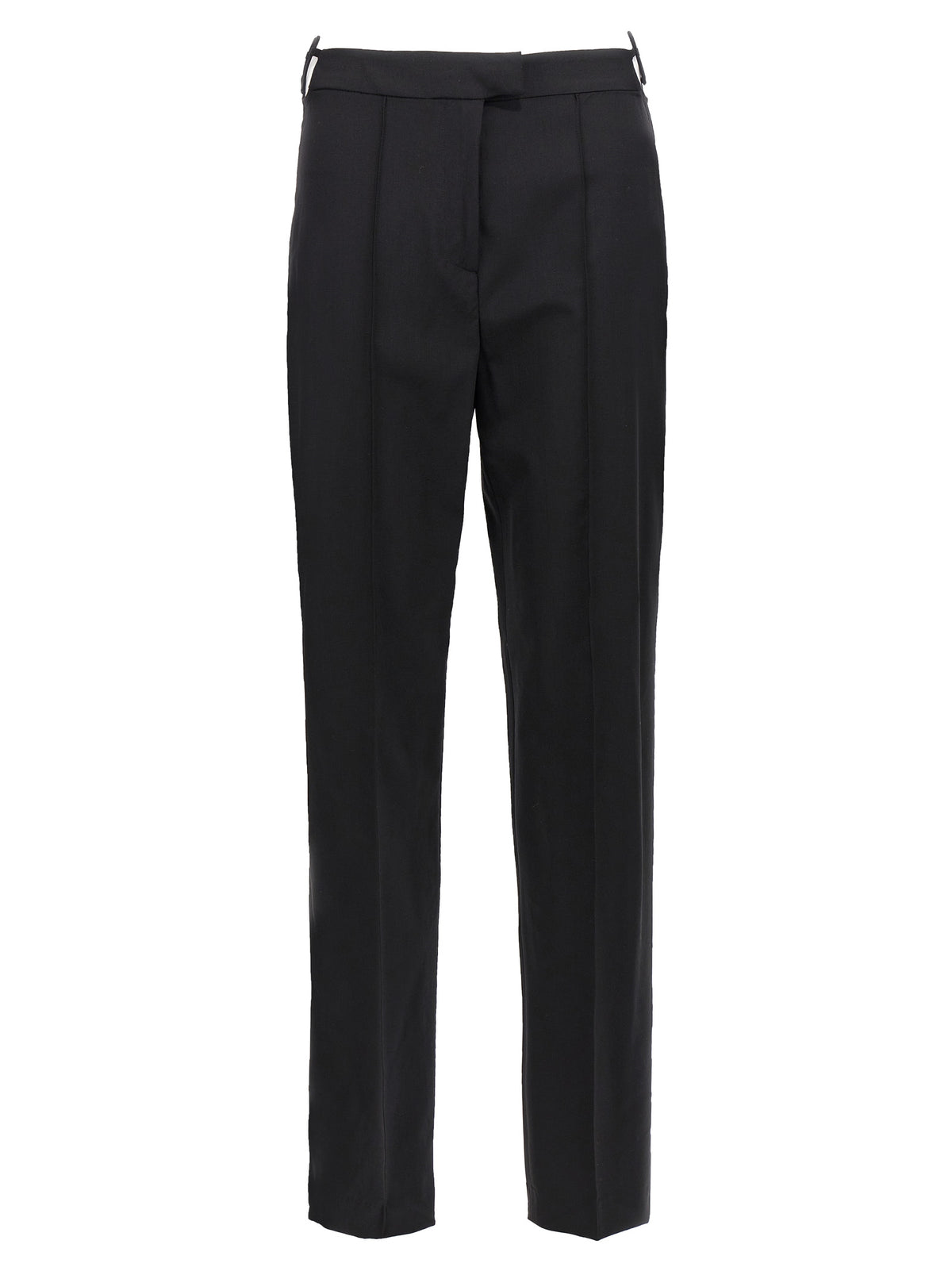 Nensi Dojaka Black Virgin Wool Pants for Women