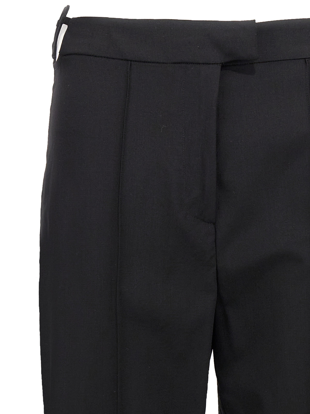 Nensi Dojaka Black Virgin Wool Pants for Women