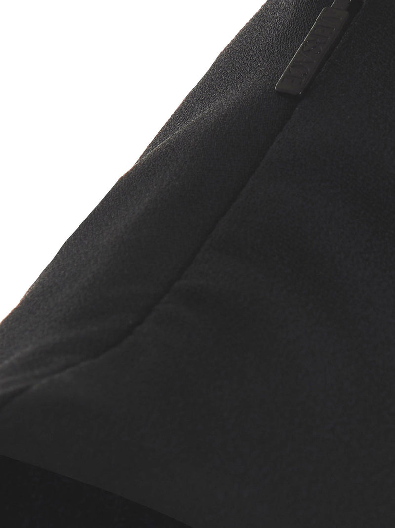Versace Black Acetate Midi Dress with Cut-Out Details