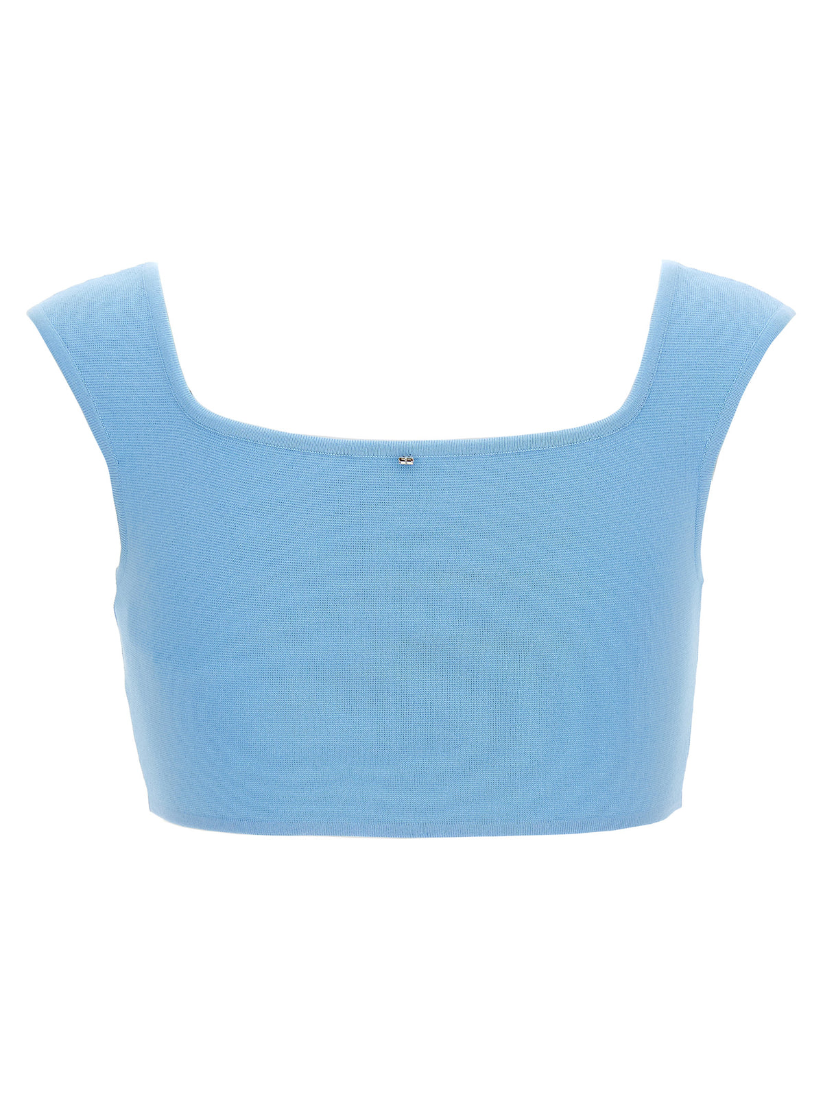 T-shirt Sportmax sans manches en coton bleu