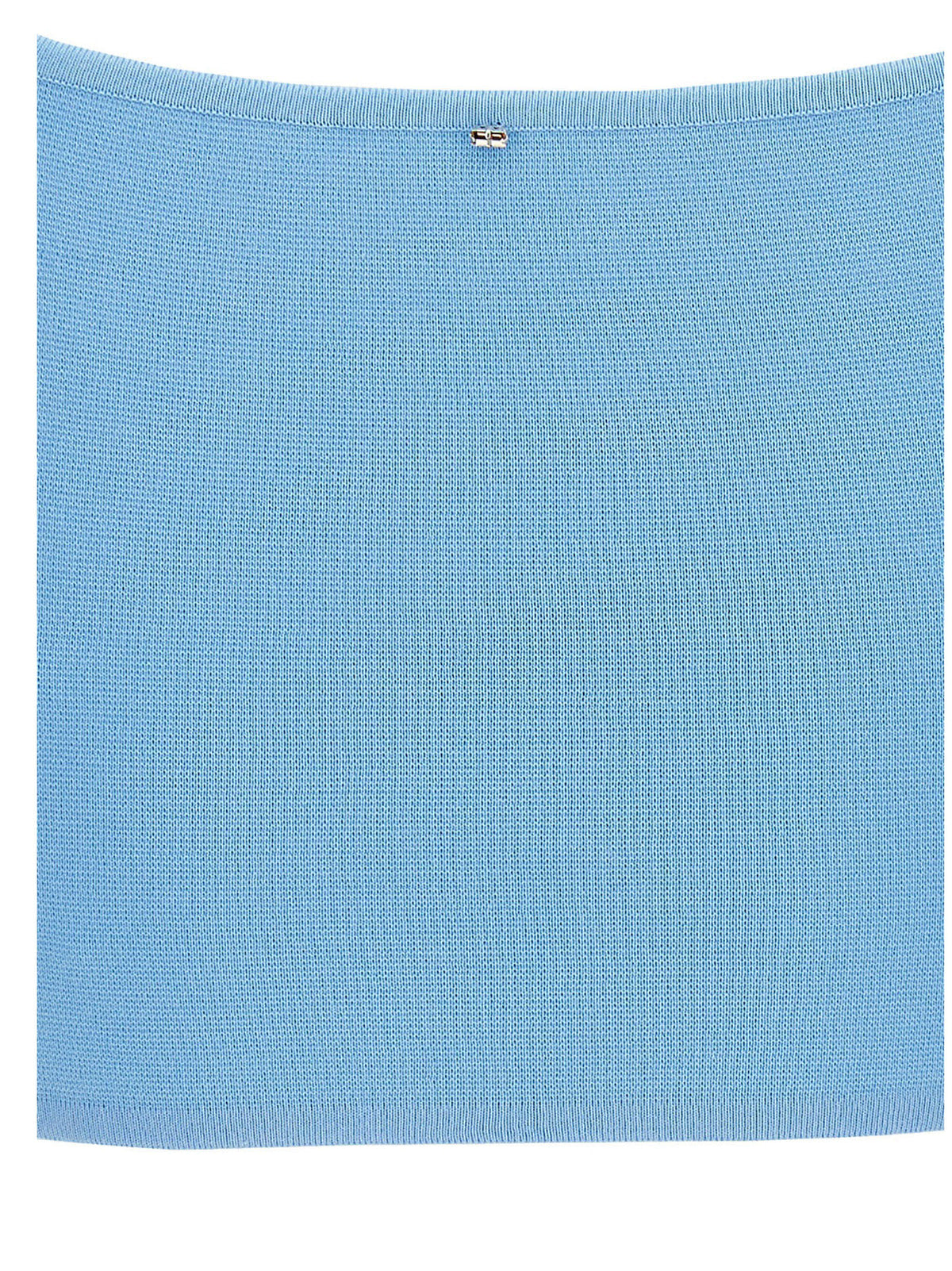 T-shirt Sportmax sans manches en coton bleu