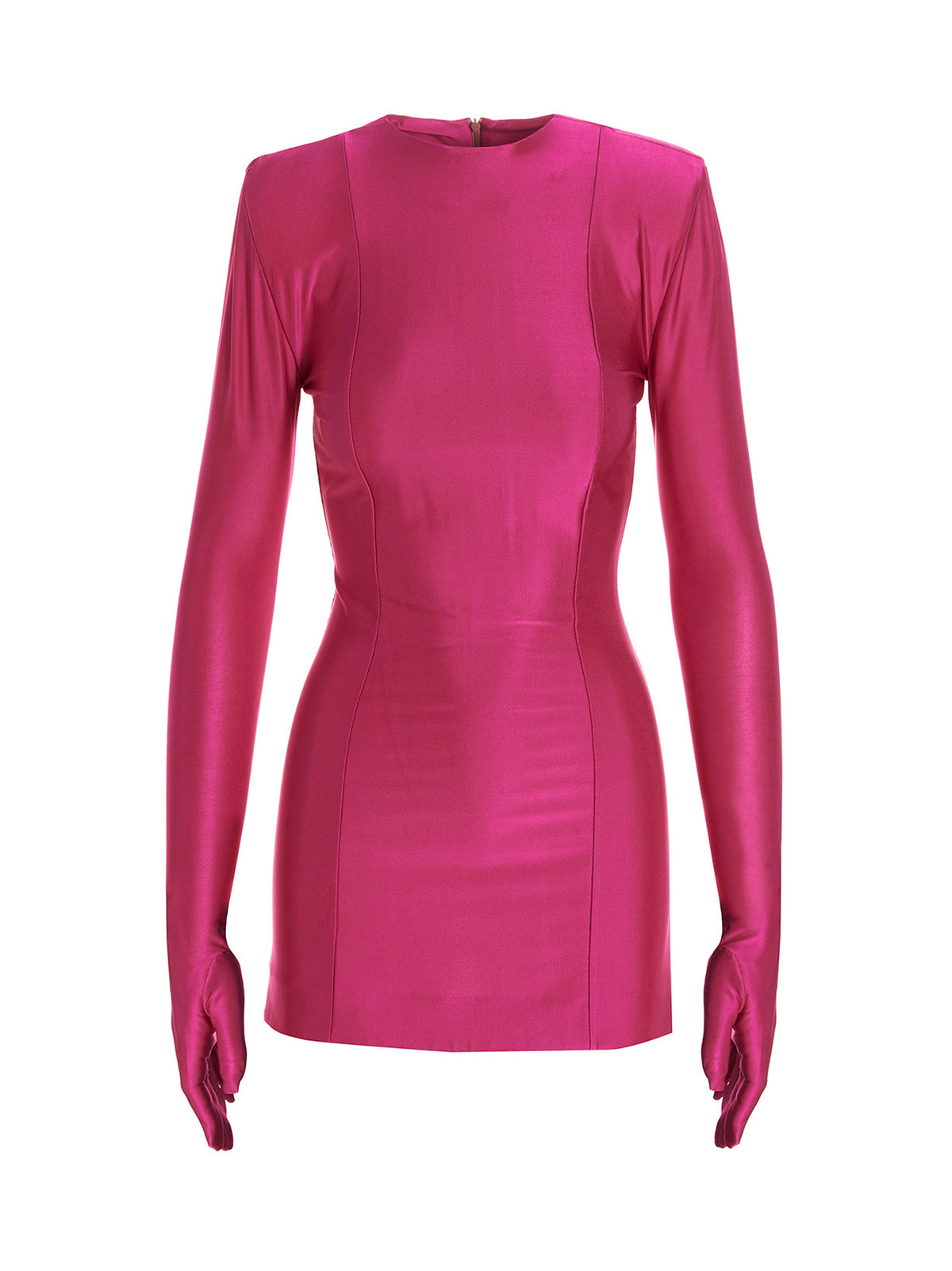 Vetements Fuchsia Viscose Short Dress - Diva Model