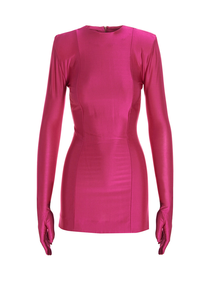 Vetements Fuchsia Viscose 'Diva' Short Dress
