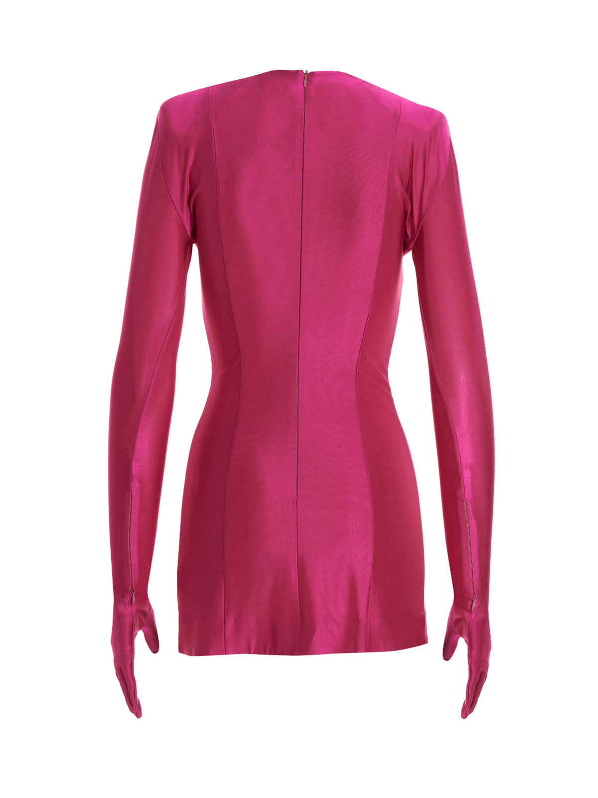 Vetements Fuchsia Viscose Short Dress - Diva Model