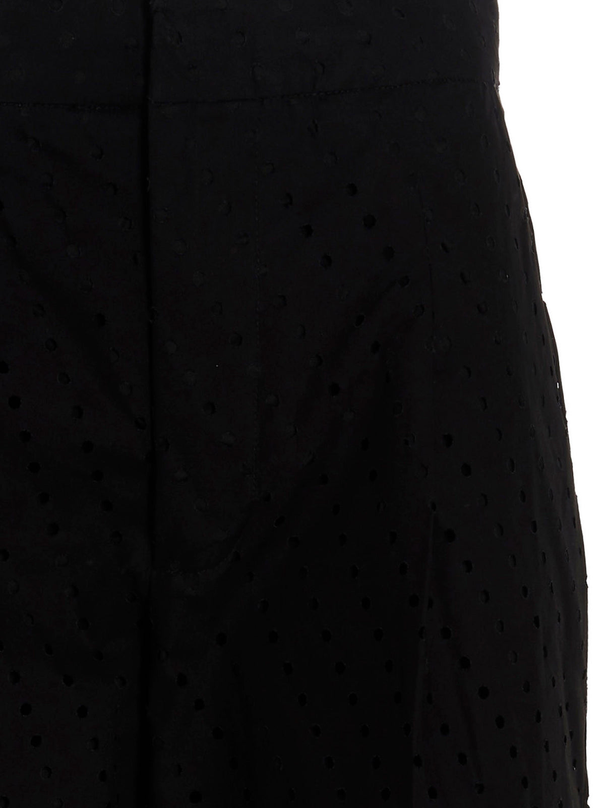 NUDE Black Cotton Casual Pants for Effortless Style