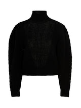MIXIK Monique Black Wool Cardigan for Women