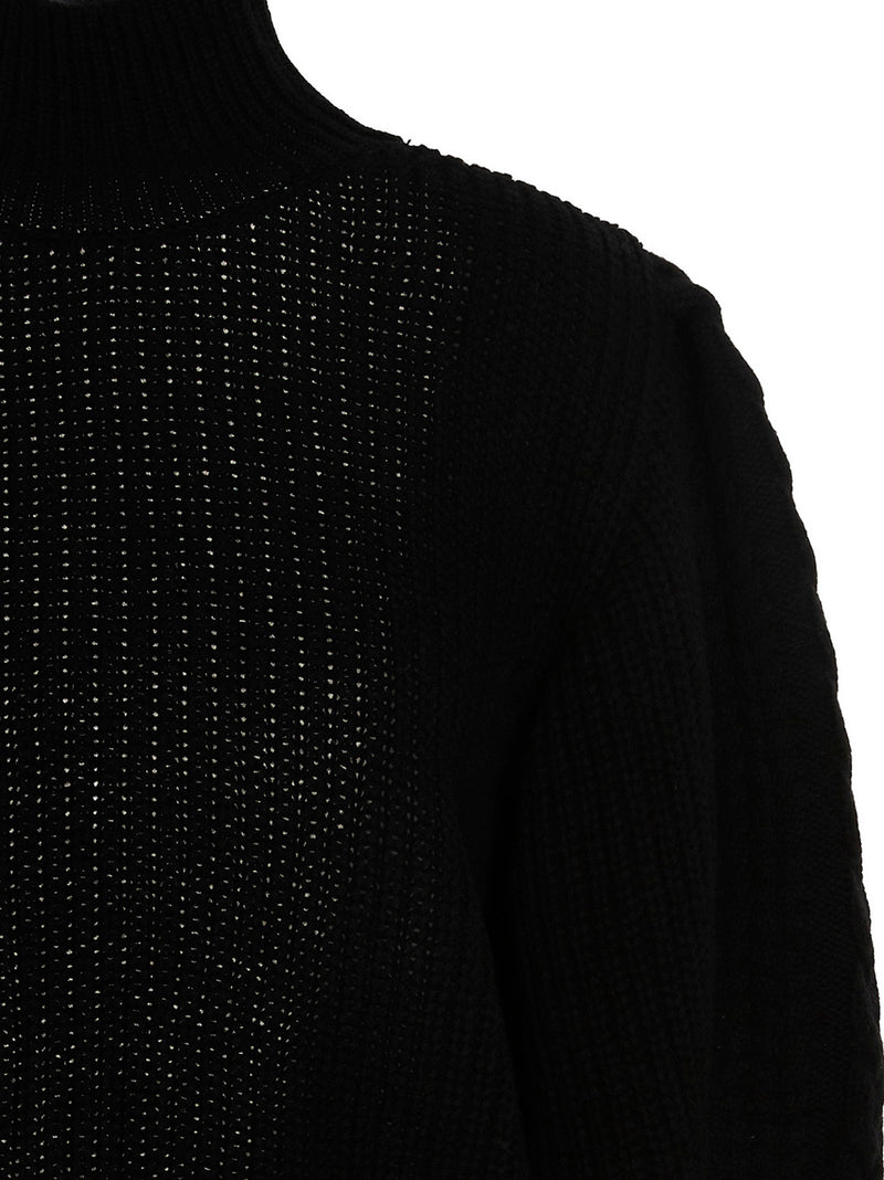 MIXIK Monique Black Wool Cardigan for Women