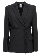 Nensi Dojaka Black Virgin Wool Blazer