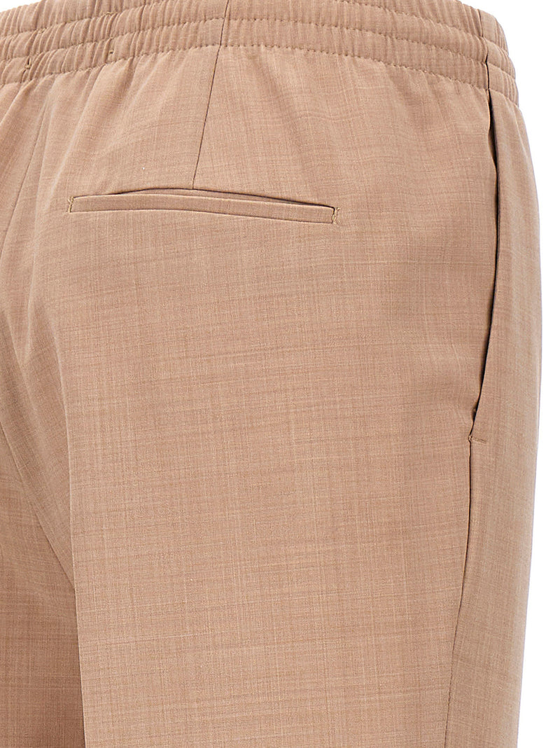 CELLAR DOOR Michela Beige Polyester Casual Pants