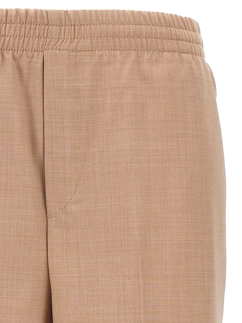 CELLAR DOOR Michela Beige Polyester Casual Pants