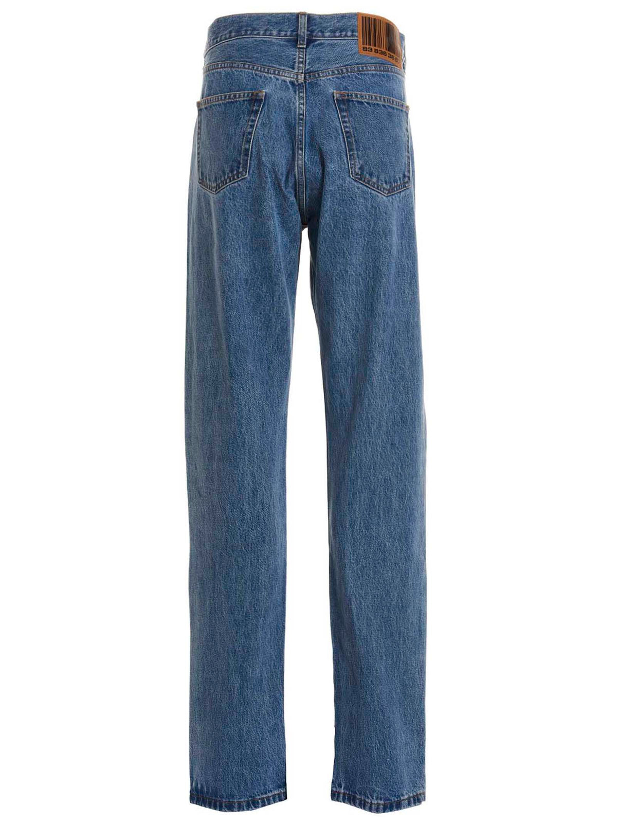 VTMNTS Blue Cotton Relaxed Fit Jeans for Men