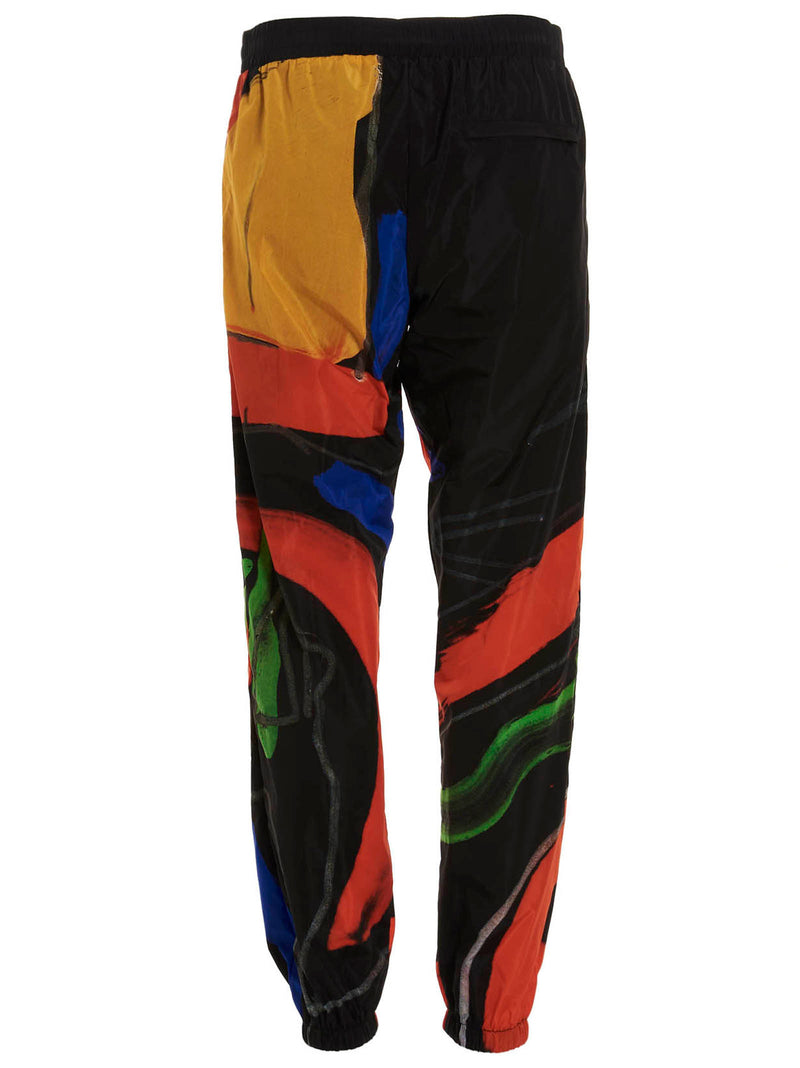 Moschino Black Polyamide Athletic Pants for Men