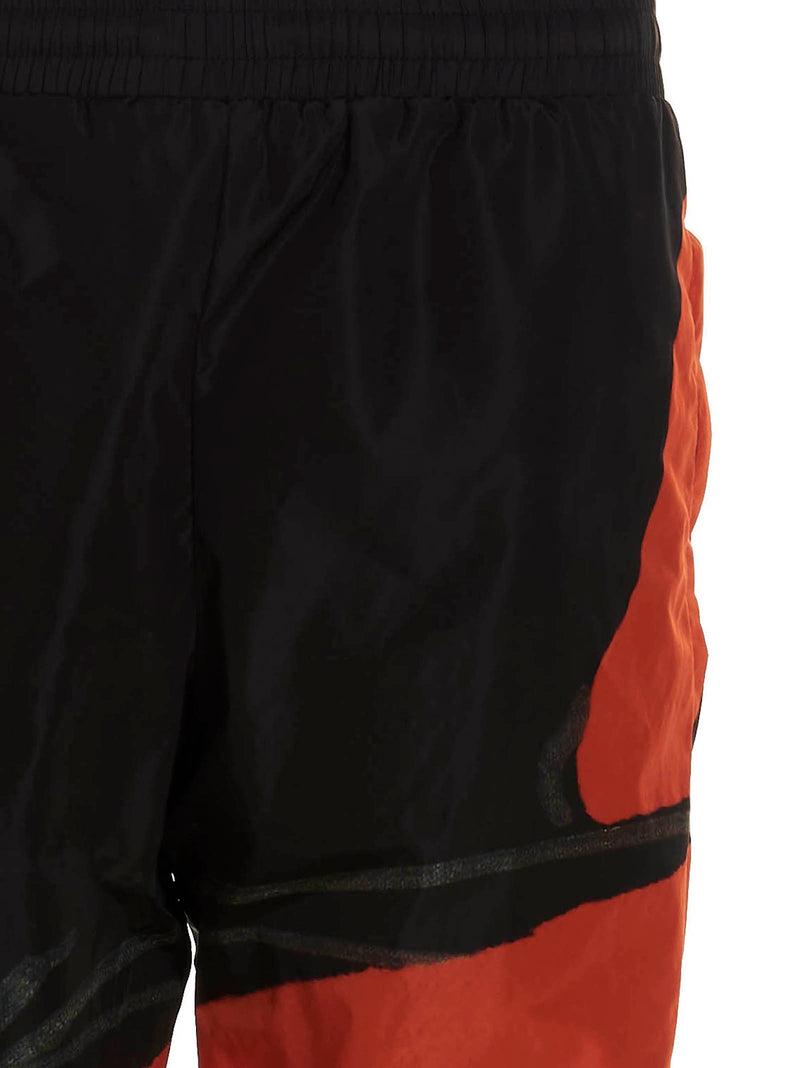 Moschino Black Polyamide Athletic Pants for Men