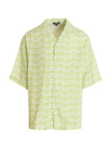 GCDS Bicolor Viscose Blouse - Green