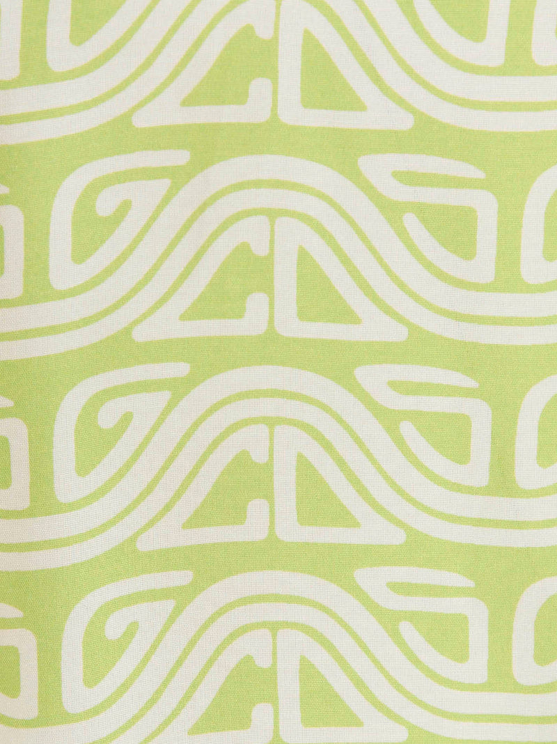 GCDS Bicolor Viscose Blouse - Green