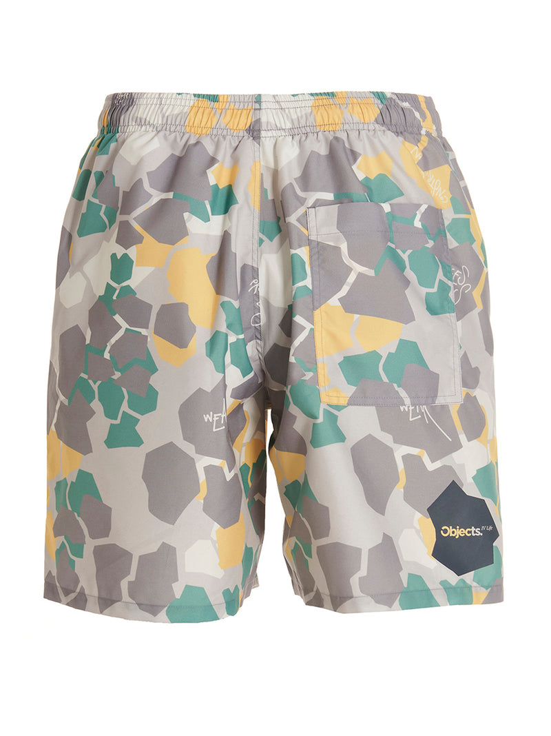 Objects IV Life Multicolor Polyethylene Shorts for Men