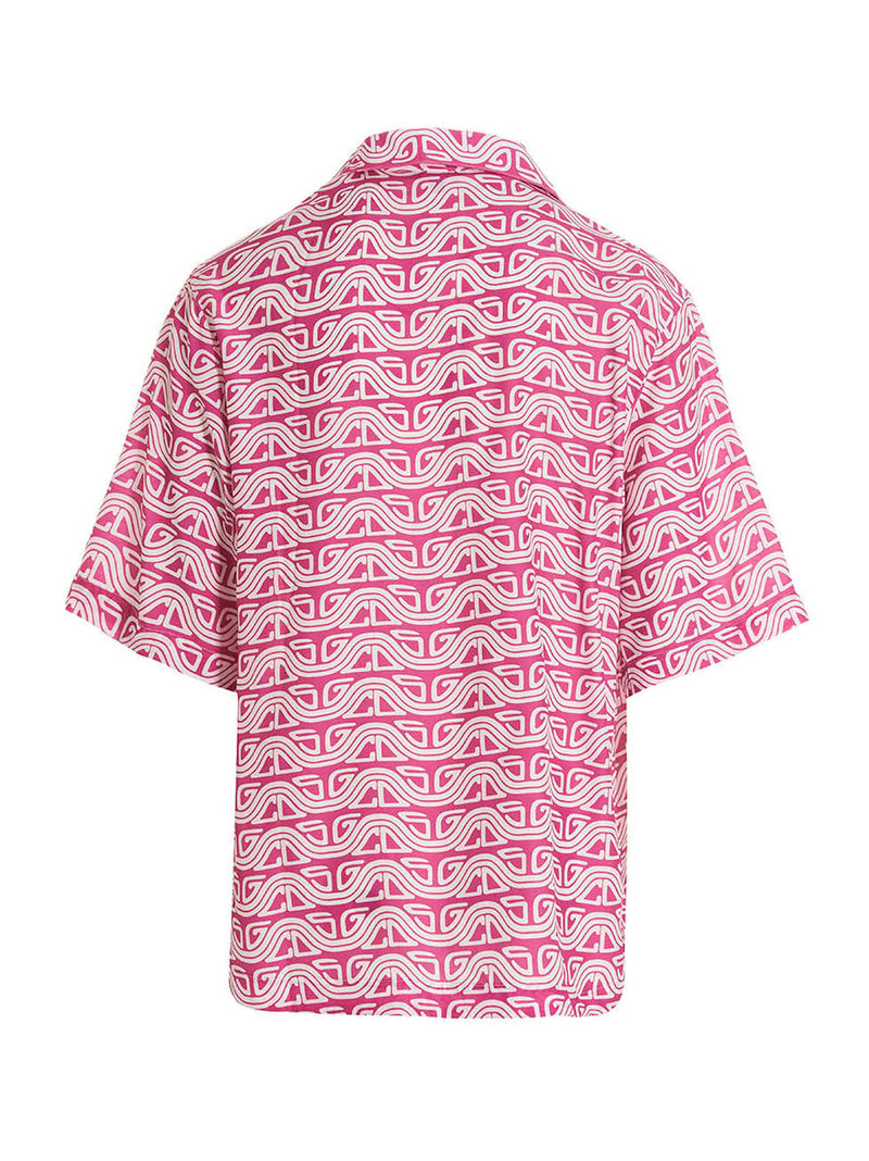 GCDS Fuchsia Viscose Blouse - Bold Style Statement