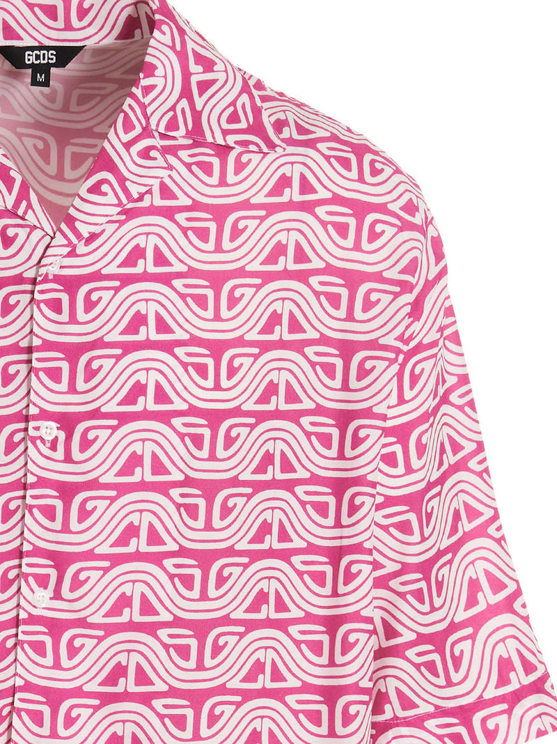 GCDS Fuchsia Viscose Blouse - Bold Style Statement
