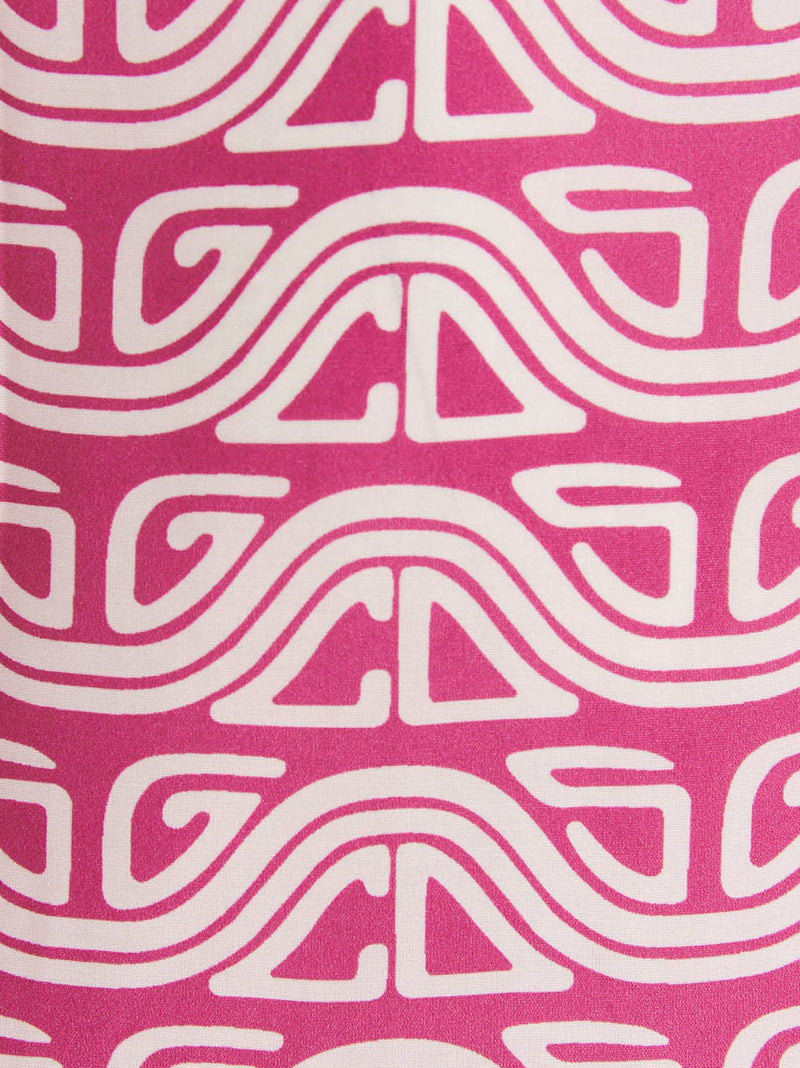 GCDS Fuchsia Viscose Blouse - Bold Style Statement