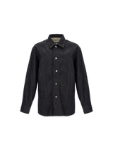 Jil Sander Blue Cotton Blouse - Timeless Overshirt for Men