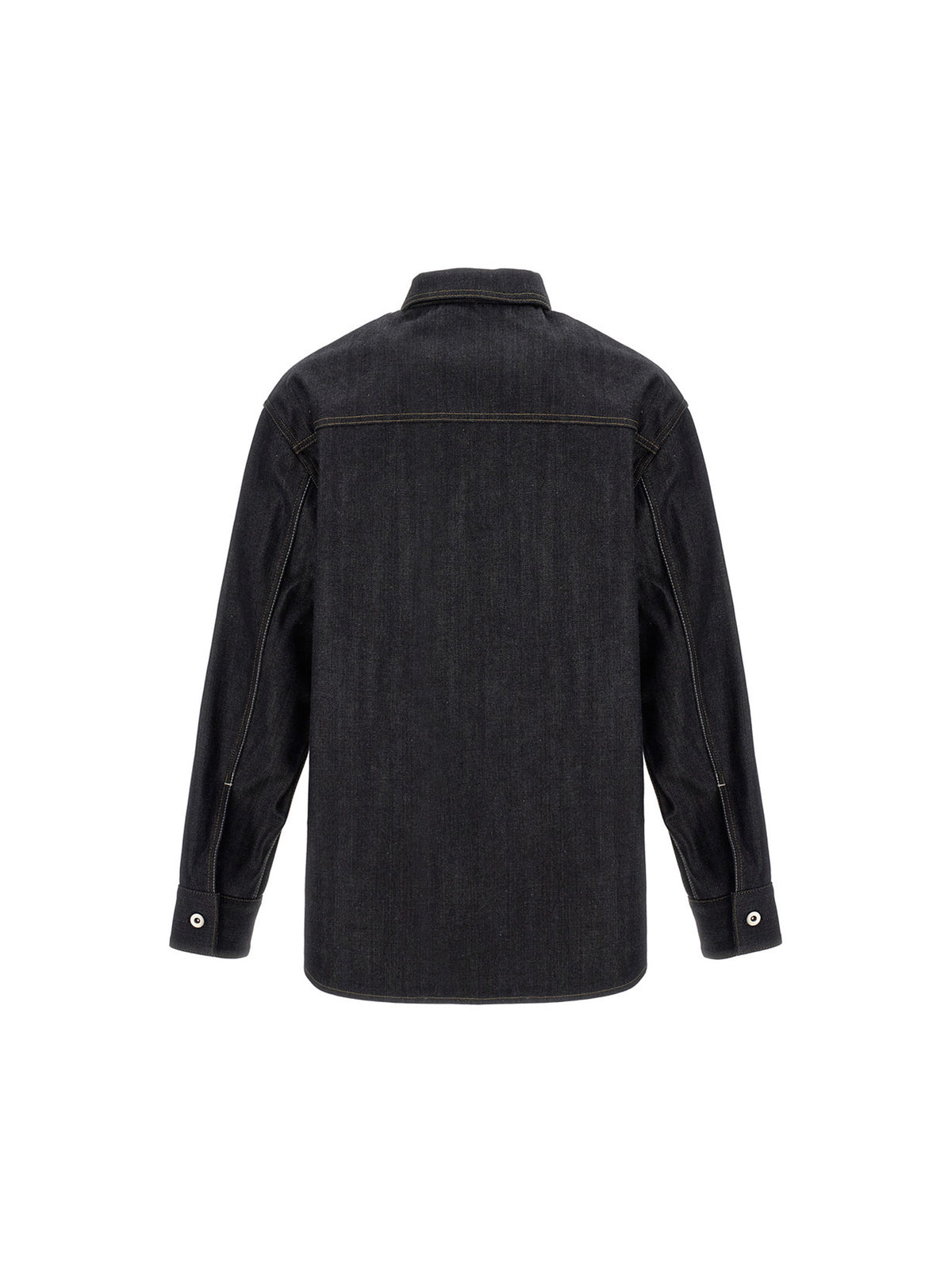 Jil Sander Blue Cotton Blouse - Timeless Overshirt for Men