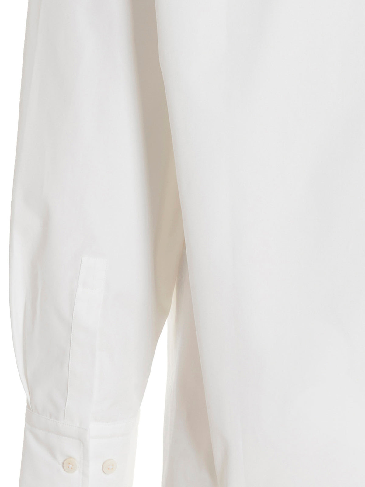 VTMNTS White Cotton Blouse - Barcode Design