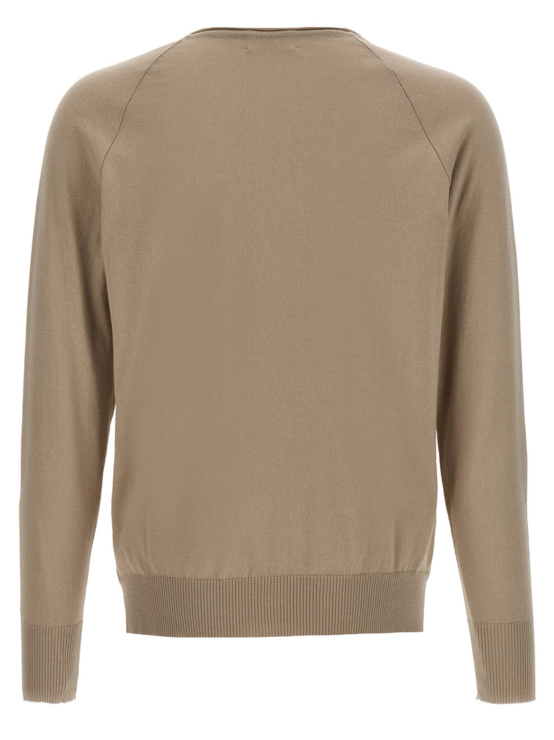 MA'RY'YA Beige Cotton Cardigan for Men