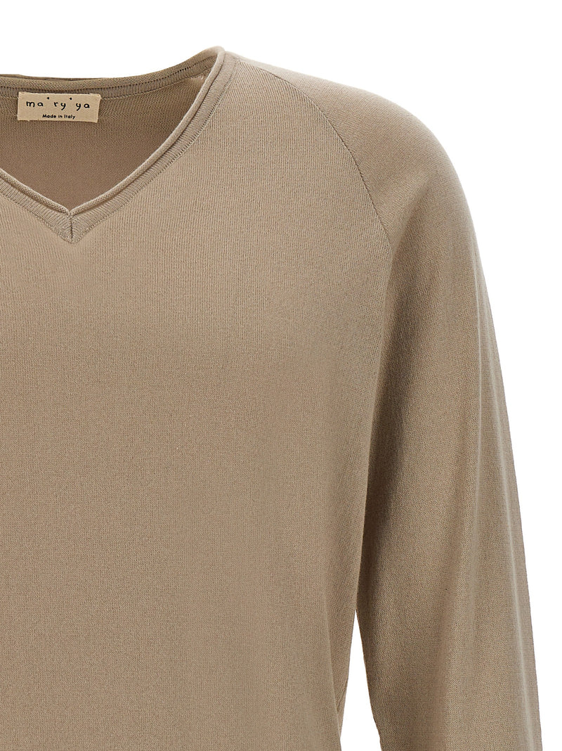 MA'RY'YA Beige Cotton Cardigan for Men