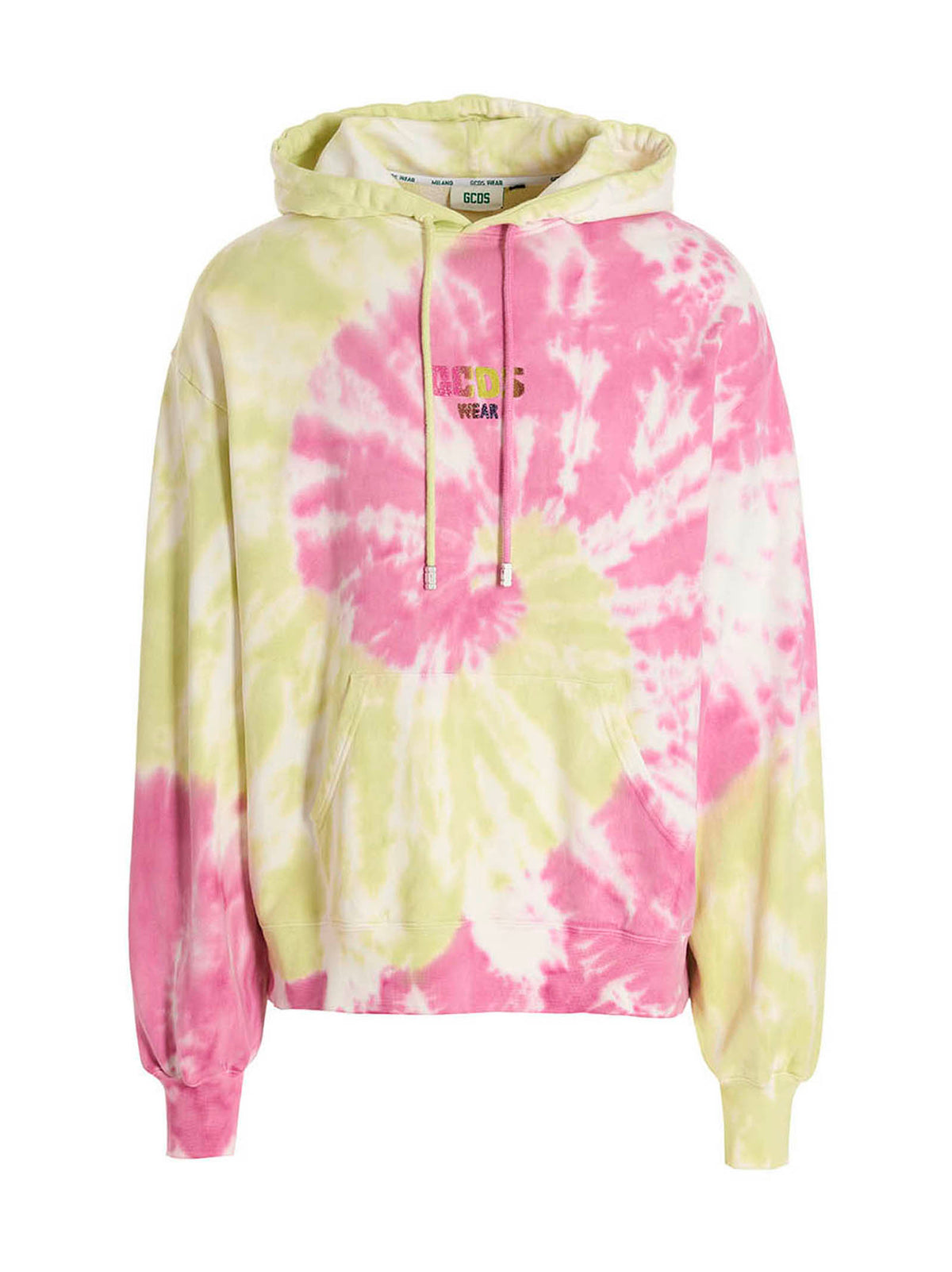 GCDS Multicolor Cotton Sweatshirt - Iconic Tie Dye Design