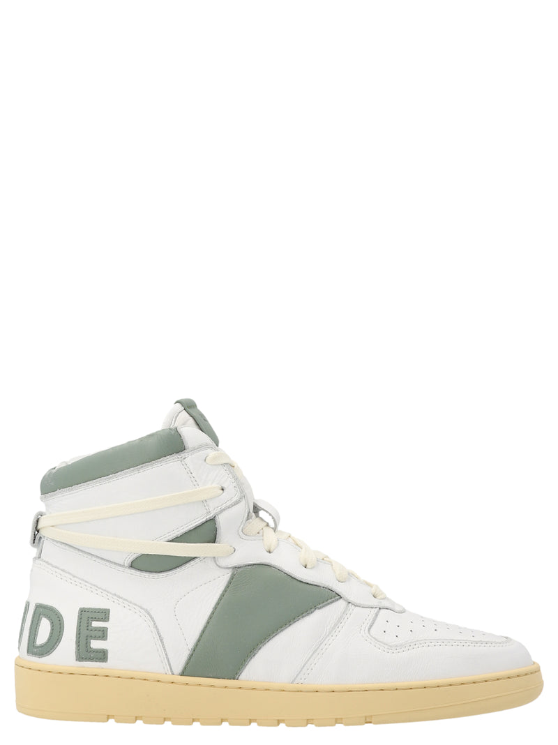 Rhude Bicolor Calfskin High Top Sneakers - Rhecess Hi
