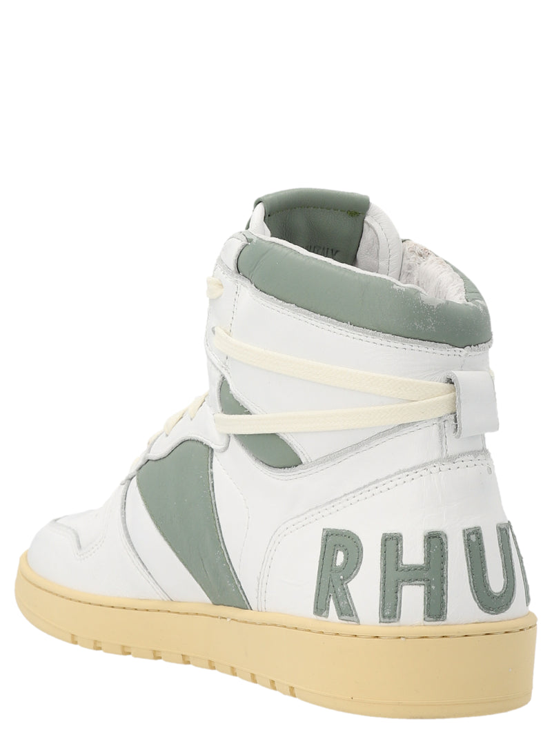 Rhude Bicolor Calfskin High Top Sneakers - Rhecess Hi