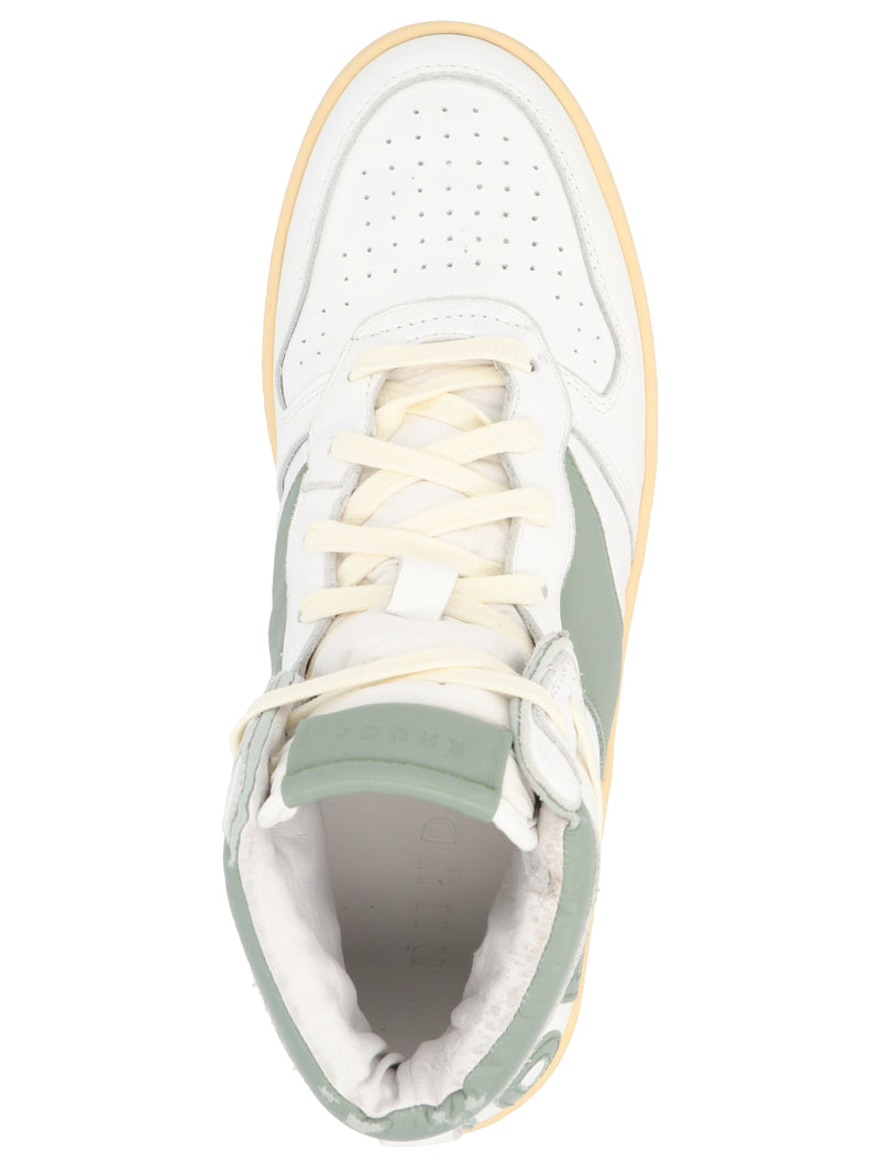 Rhude Bicolor Calfskin High Top Sneakers - Rhecess Hi