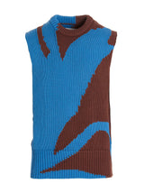 Jil Sander Multicolor Cotton Sleeveless Sweater