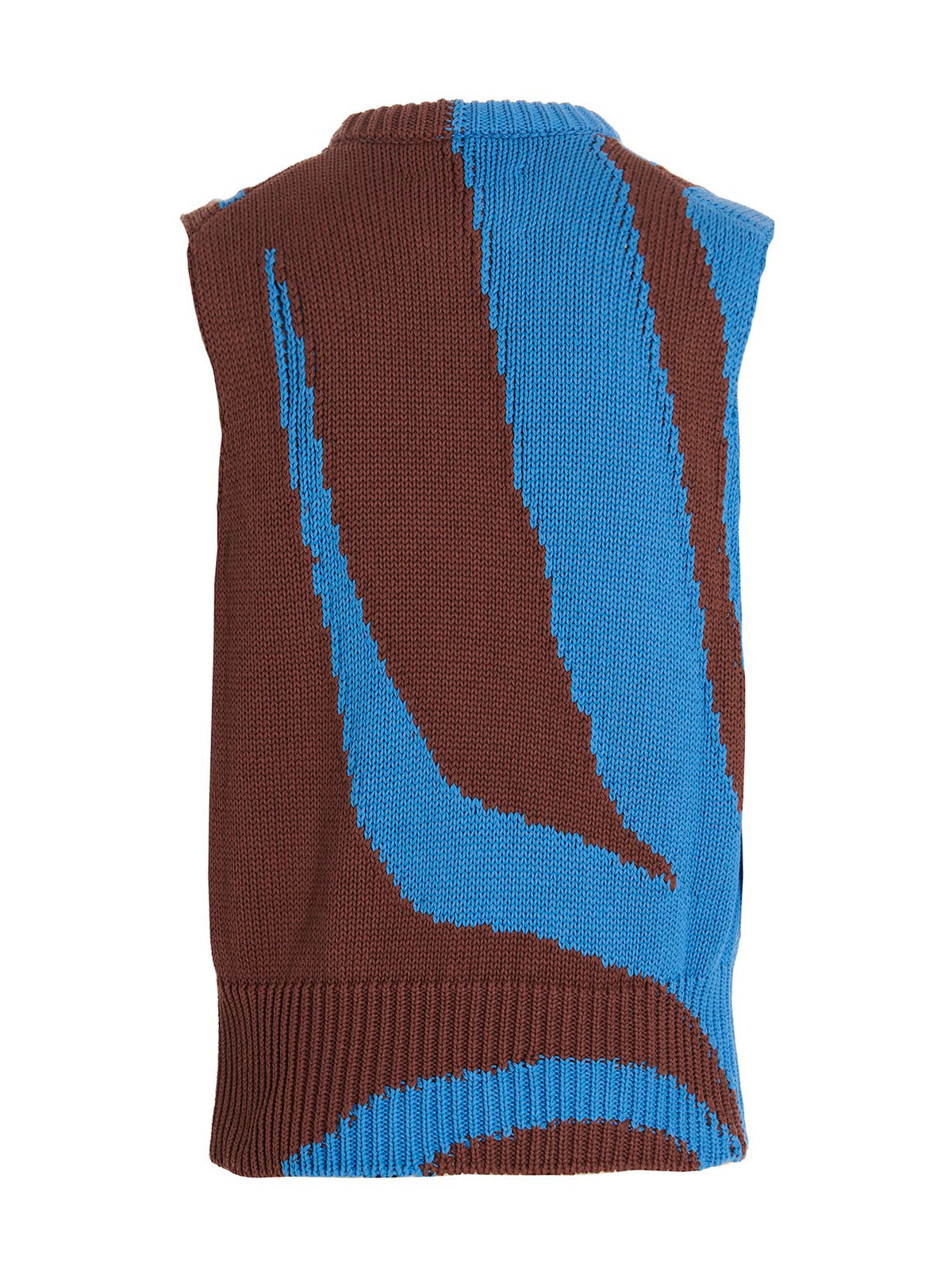 Jil Sander Multicolor Cotton Sleeveless Sweater
