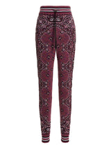 Amiri Purple Cotton Joggers - Space Dye Bandana Design
