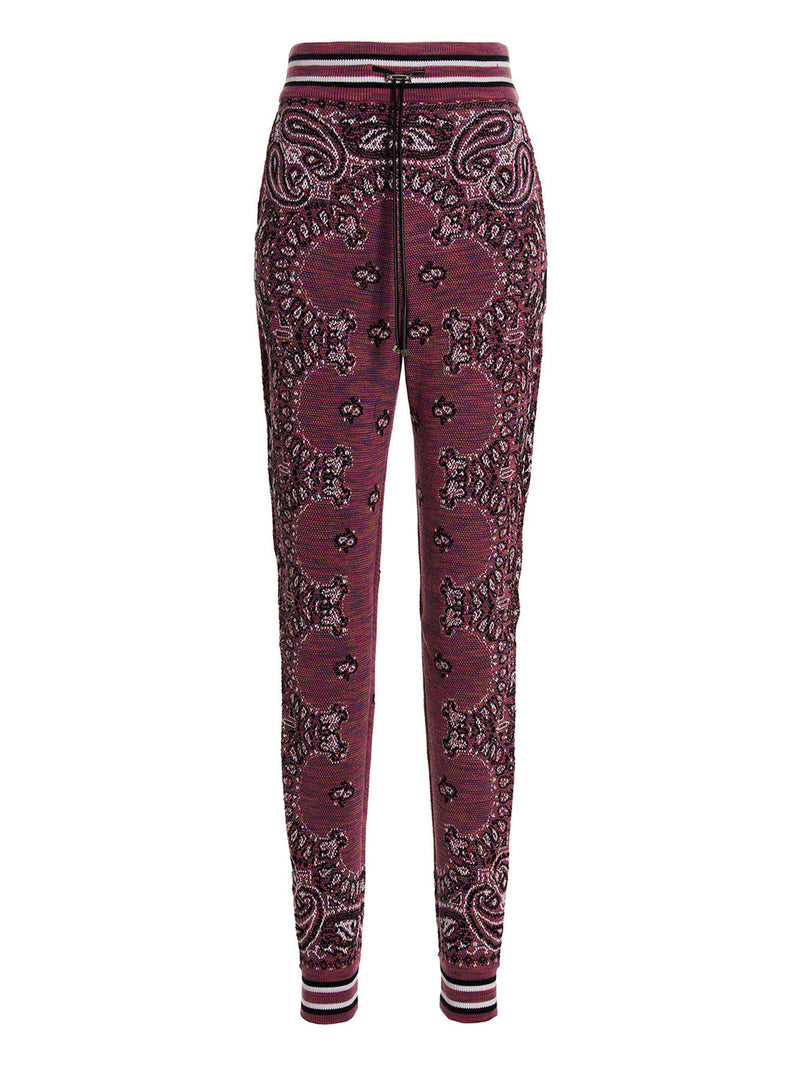 Amiri Purple Cotton Space Dye Bandana Joggers