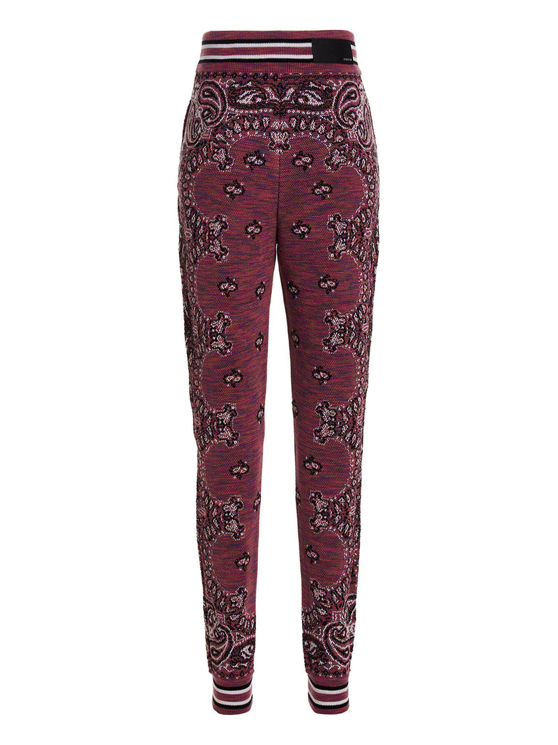 Amiri Purple Cotton Space Dye Bandana Joggers