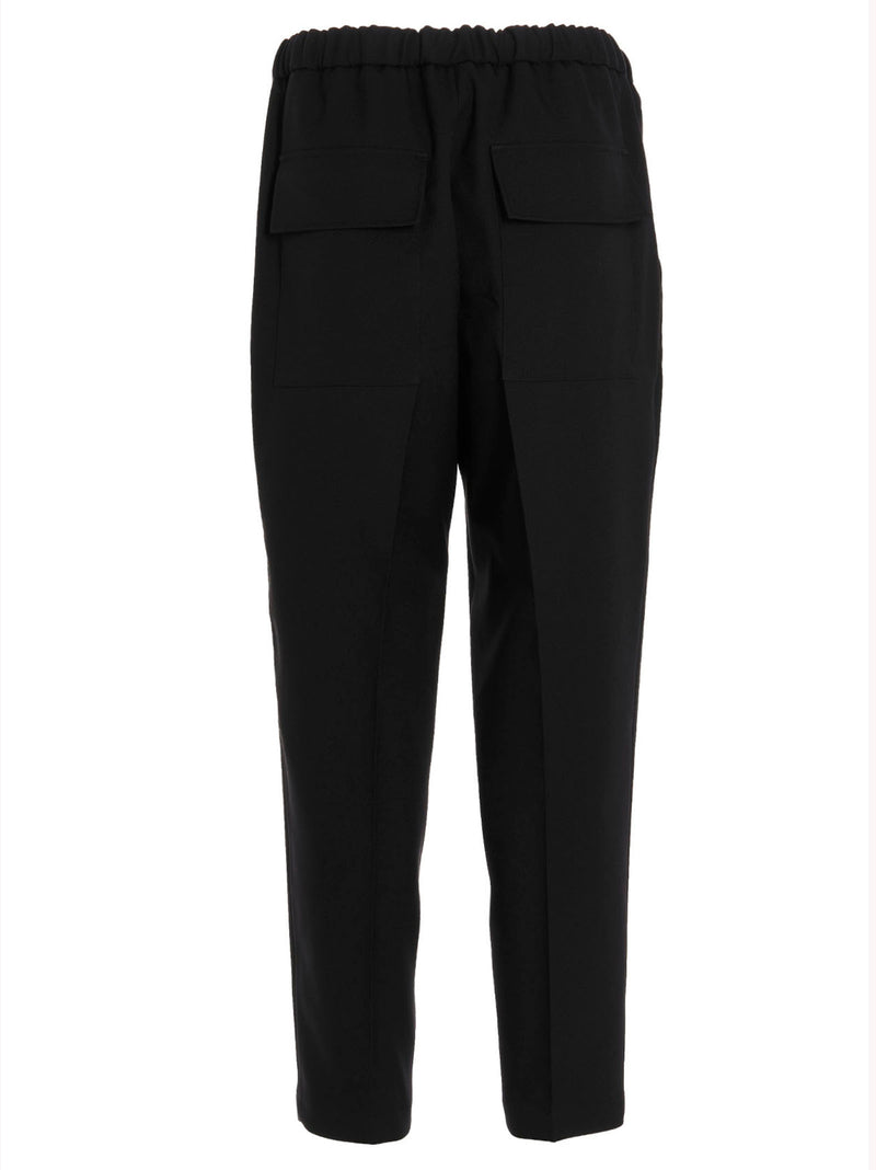 Jil Sander Blue Gabardine Casual Pants for Men