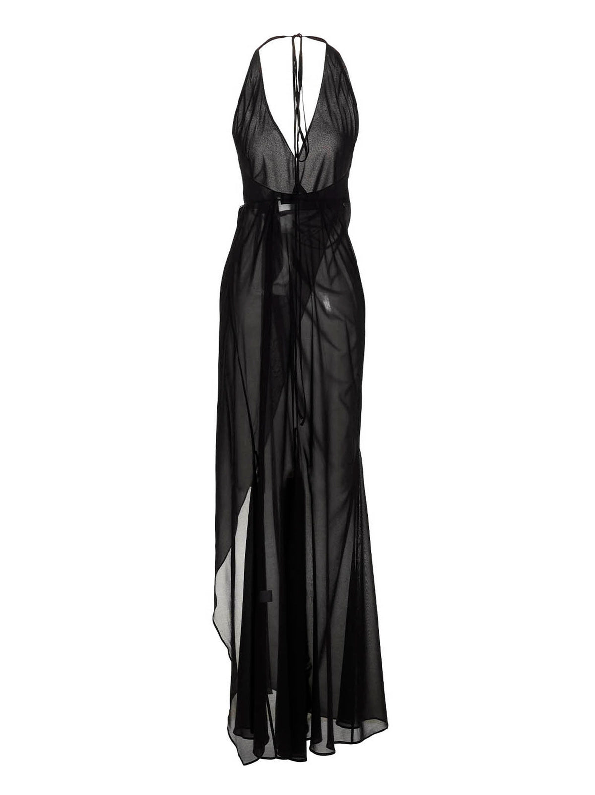 Louisa Ballou King Tide Black Silk Long Dress