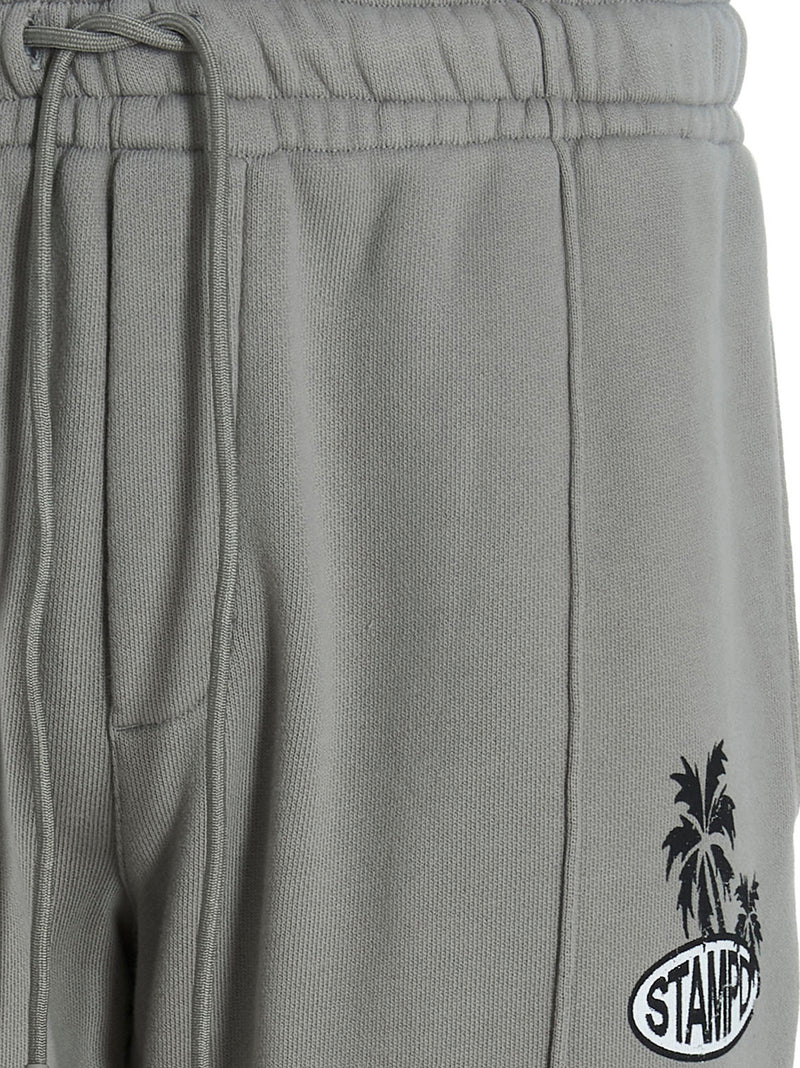 STAMPD Gray Cotton Joggers - Trendy Workout Pants