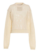RAMAEL White Cotton Cardigan - Stylish Bio Cable Sweater