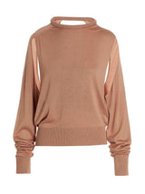 RAMAEL Beige Silk Cardigan - Luxurious Italian Style