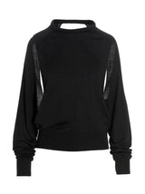 RAMAEL Black Silk Cardigan - Elegant Versatile Sweater