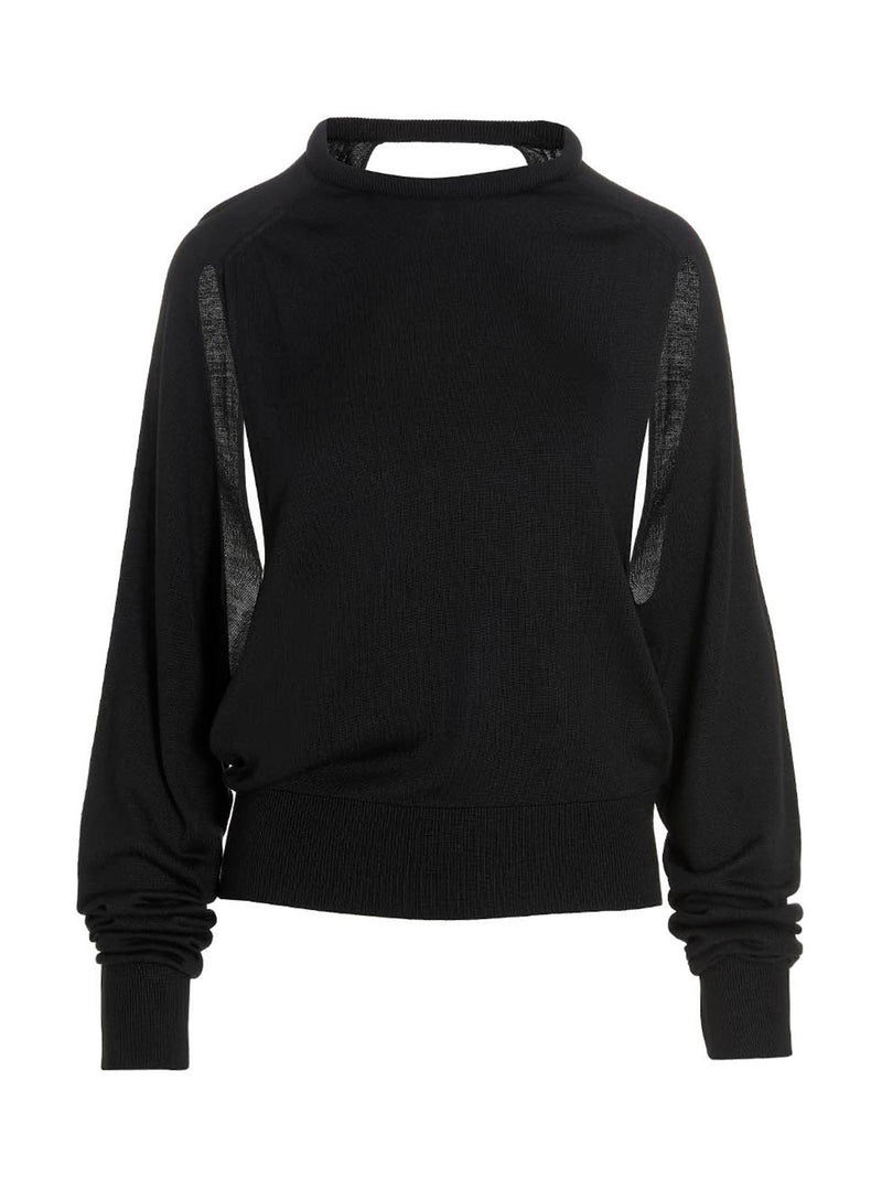 RAMAEL Black Silk Cardigan - Elegant Versatile Sweater